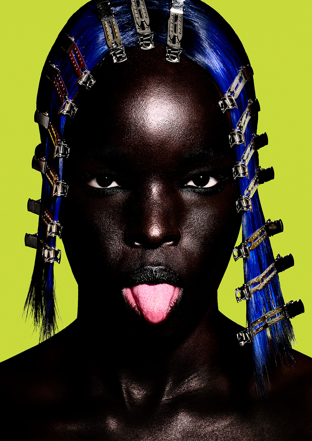 Blue Hair with Clips - Sheridan Rose Shaw - Ultra Noir Collection